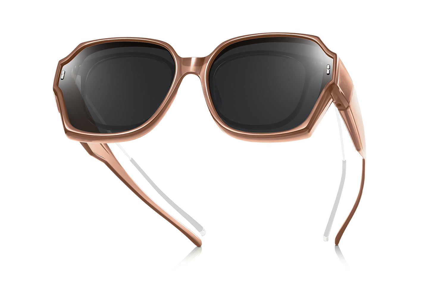 TINHAO Oversized Sunglasses Fit Over Glasses for Women, Polarized Square Fitover Sun Shades UV400 Protection