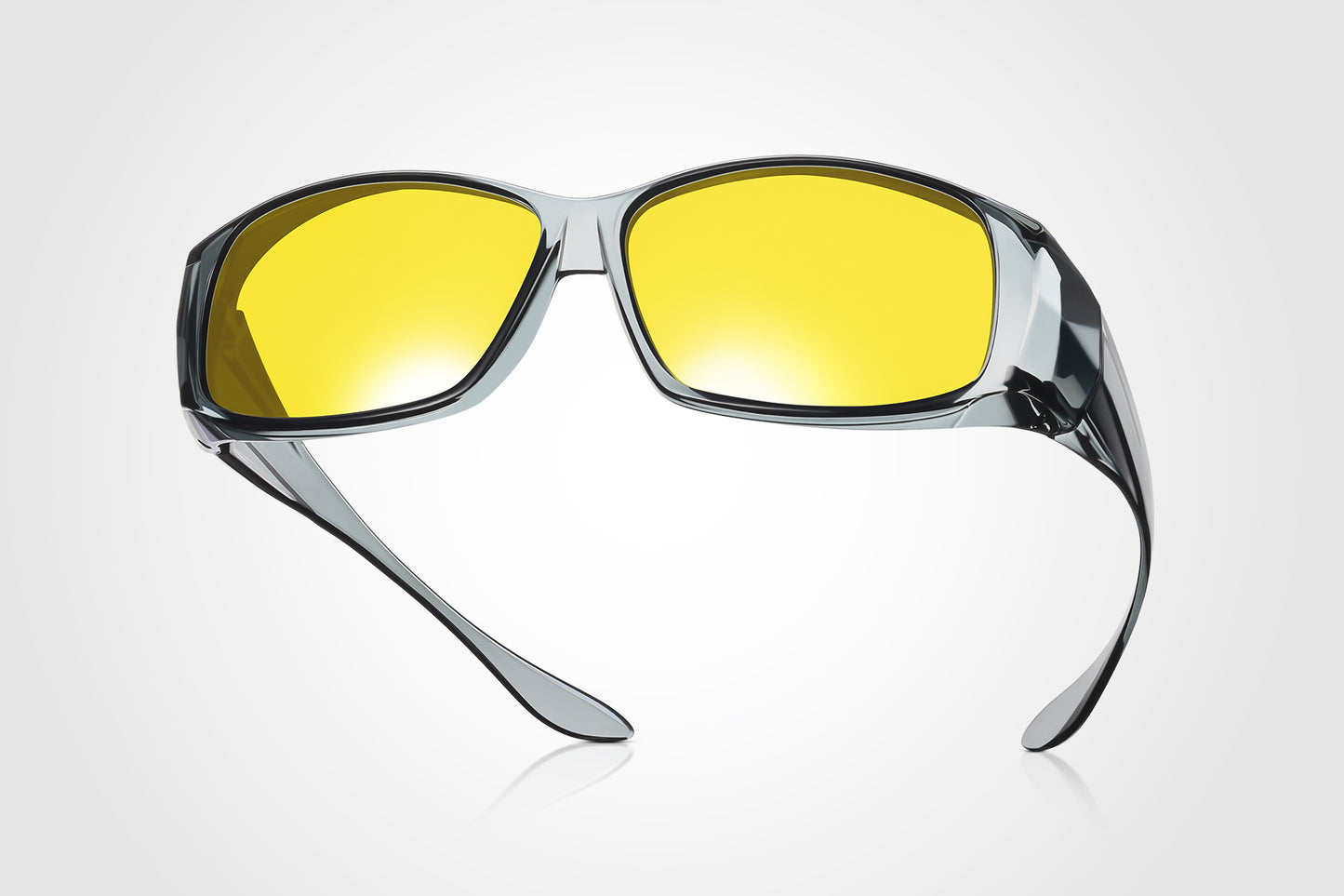 TINHAO Night Driving Wrap Around Glasses Fit Over Glasses for Men Women Anti Glare HD Night Vision Glasses 0015