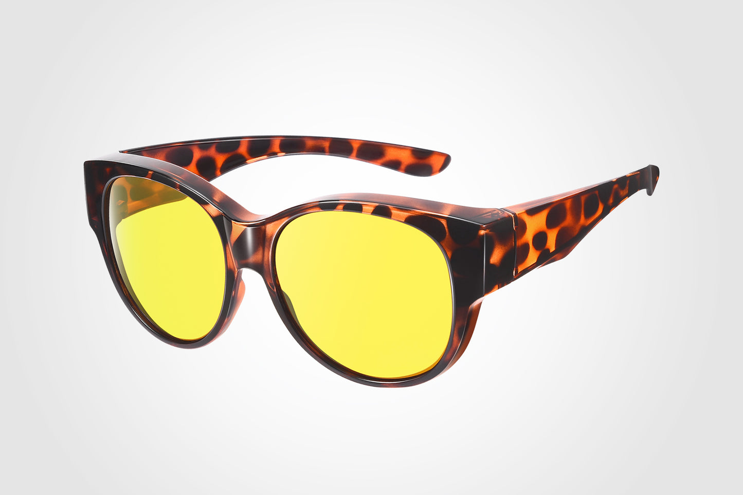 TINHAO Night Vision Driving Glasses Glare Reducing Fit Over Glasses for Men Women Polarized Nighttime Glasses