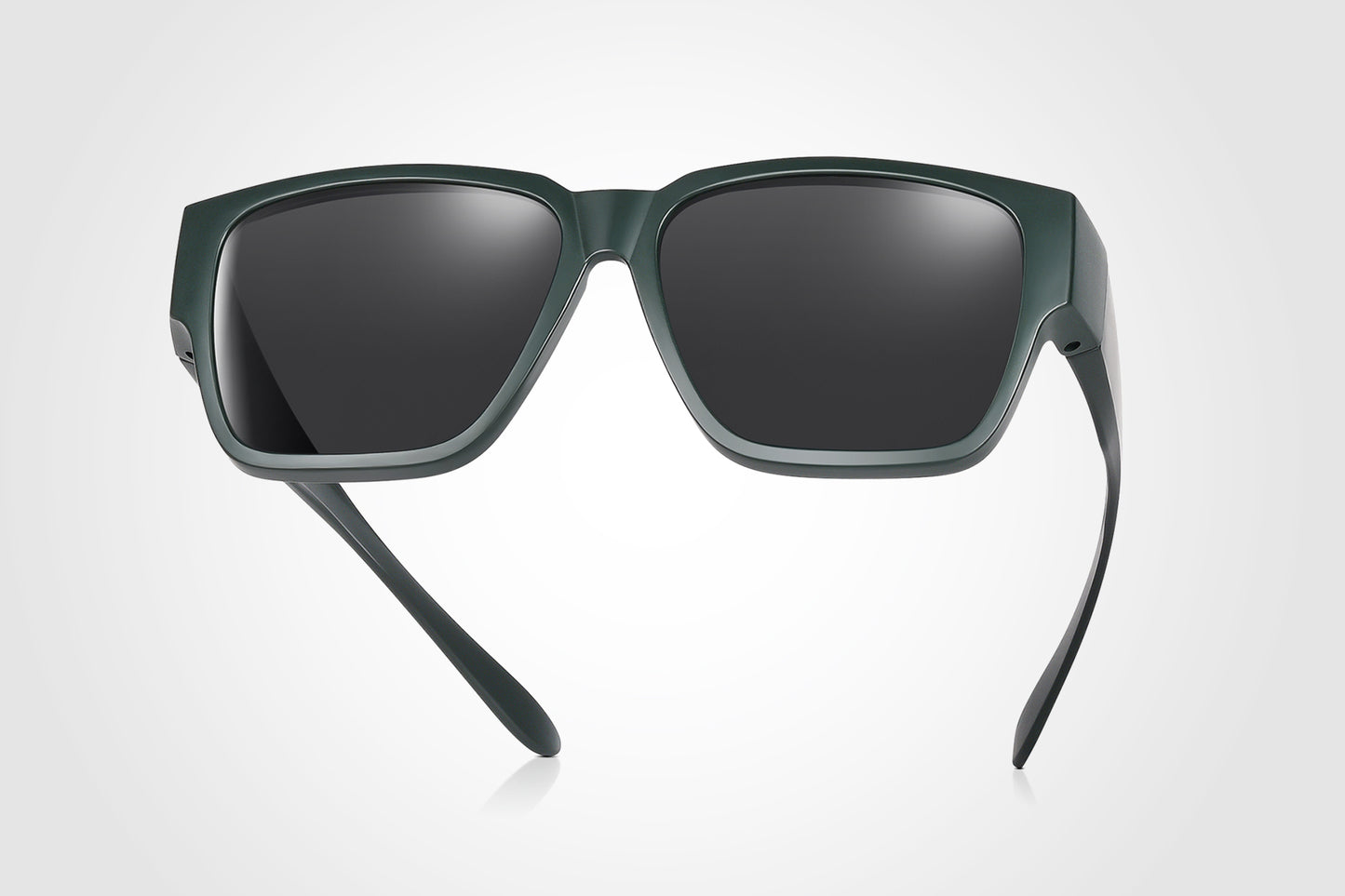 TINHAO Polarized Fit Over Glasses Sunglasses Trendy Square Wrap Around Shades for Women Men UV Protection