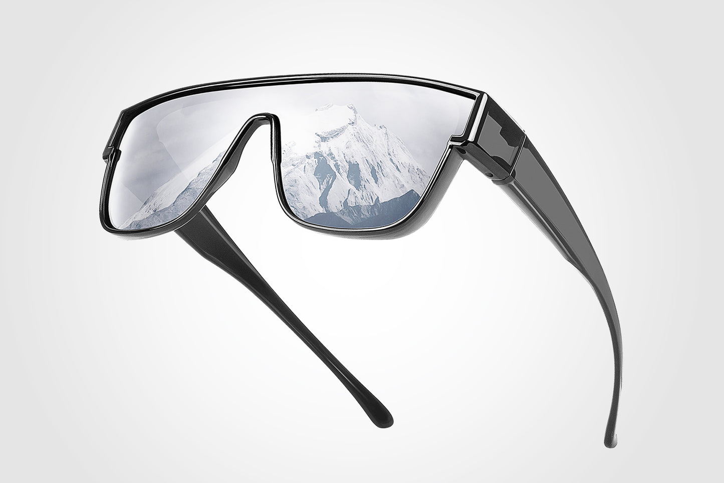 TINHAO Polarized Sunglasses Fit Over Glasses for Men Women Driving Oversized Square Sun Glasses UV400 Protection Shades