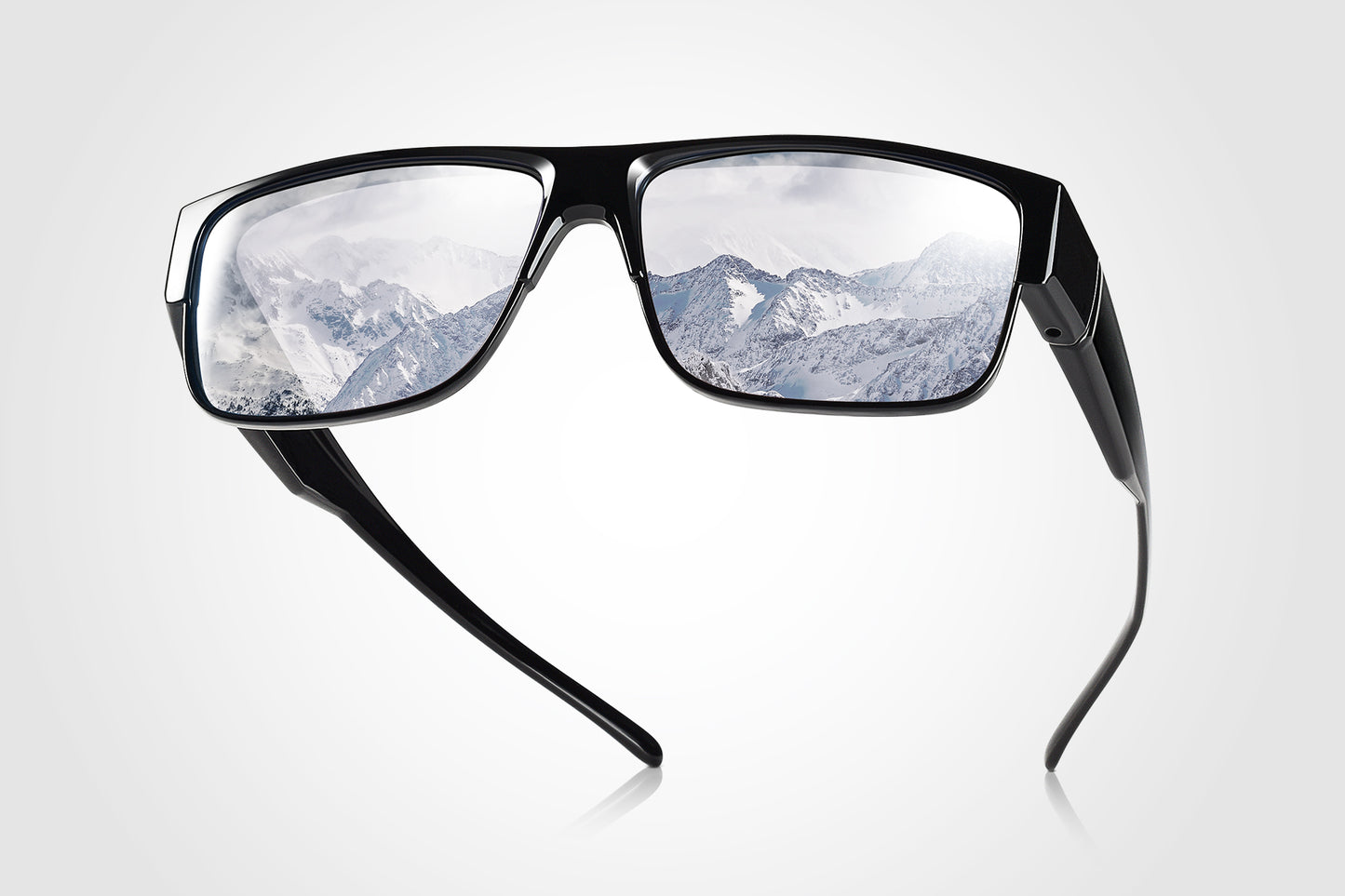 TINHAO Sunglasses Fit Over Glasses for Men Women Square Sun Glasses UV400 Protection Shades
