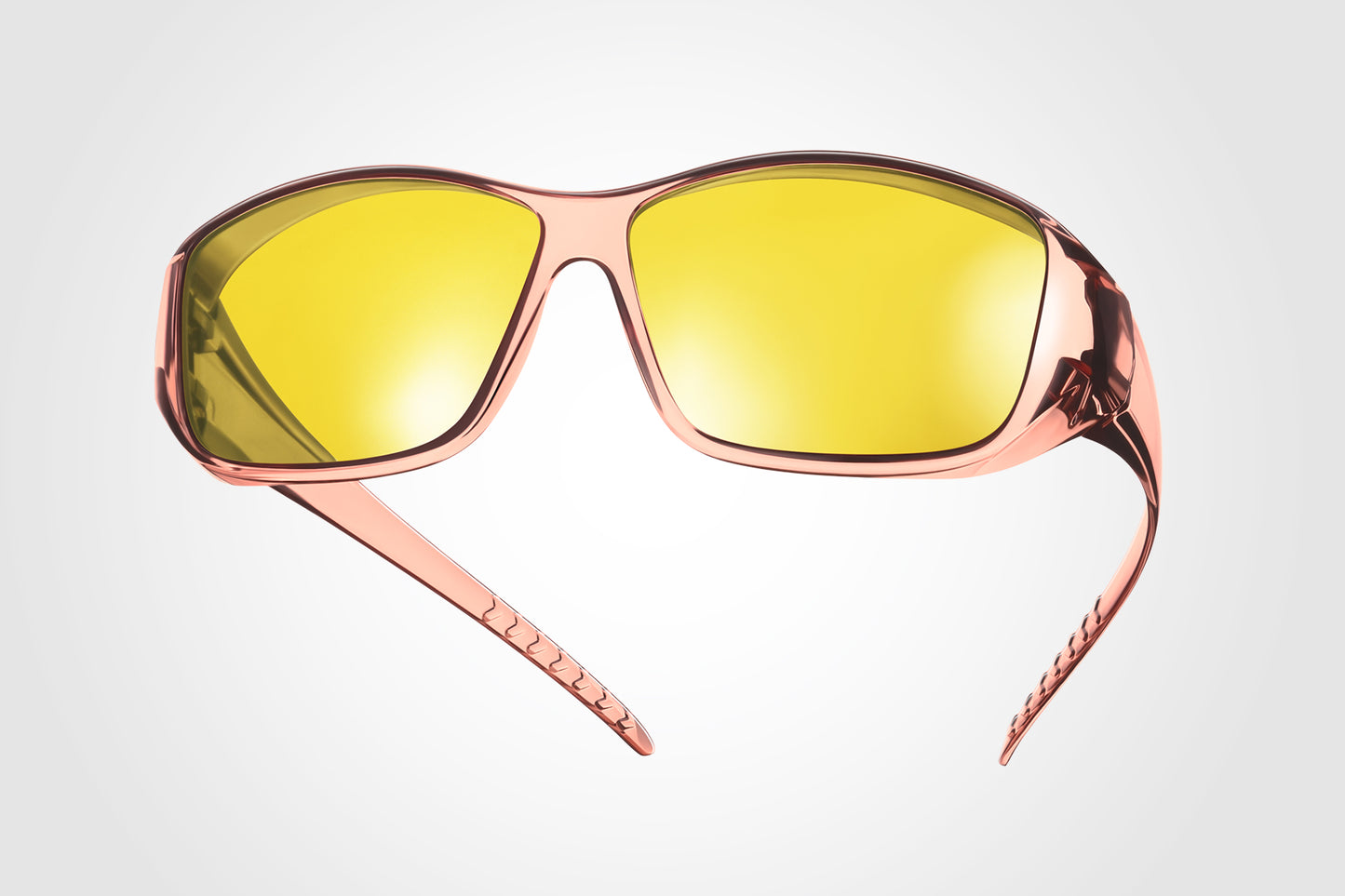 TINHAO Night Driving Wrap Around Glasses Fit Over Glasses for Men Women Anti Glare HD Night Vision Glasses 022