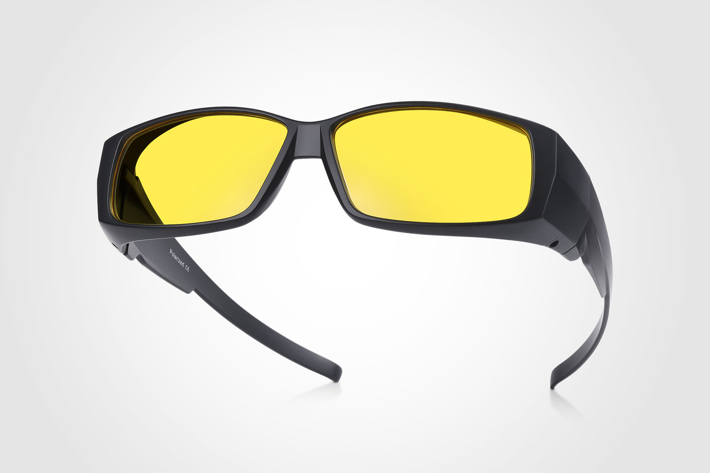 TINHAO HD Polarized Night Driving Glasses for Men Women Anti Glare Yellow Tinted Night Vision Glasses for Driving DY010