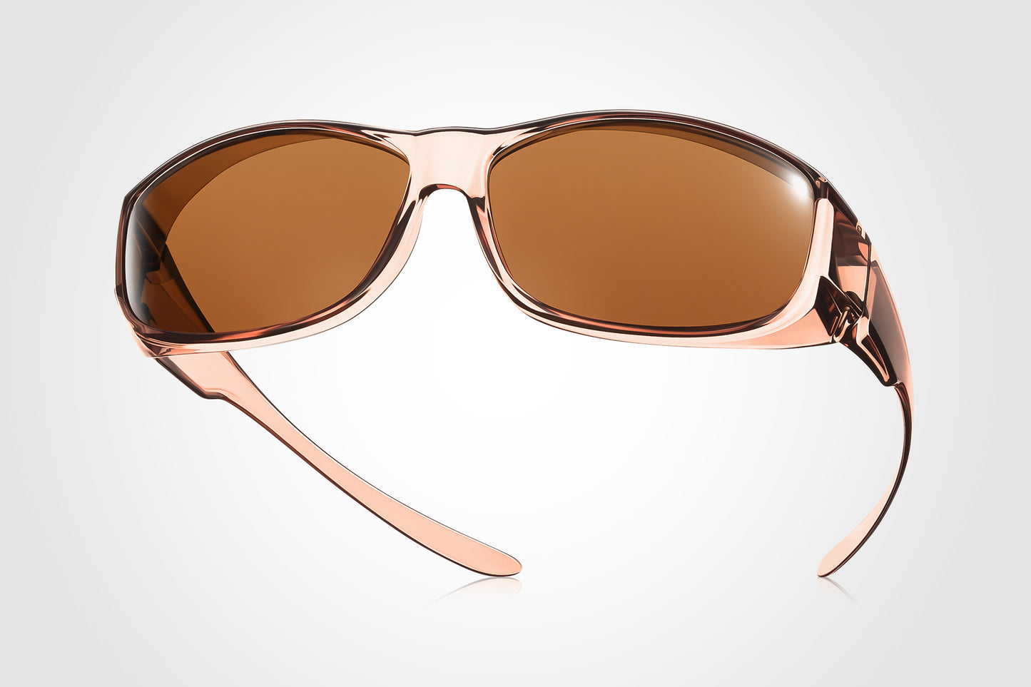 TINHAO Fit Over Wrap Around Sunglasses Polarized Wear Over Eyeglasses 100% UV Protection for Men and Women