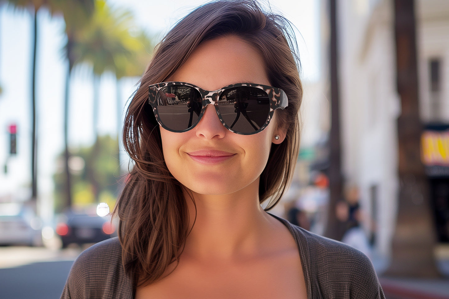 TINHAO Fit Over Glasses Sunglasses for Women Men Large Cat Eye Sunglasses Polarized 100% UV400