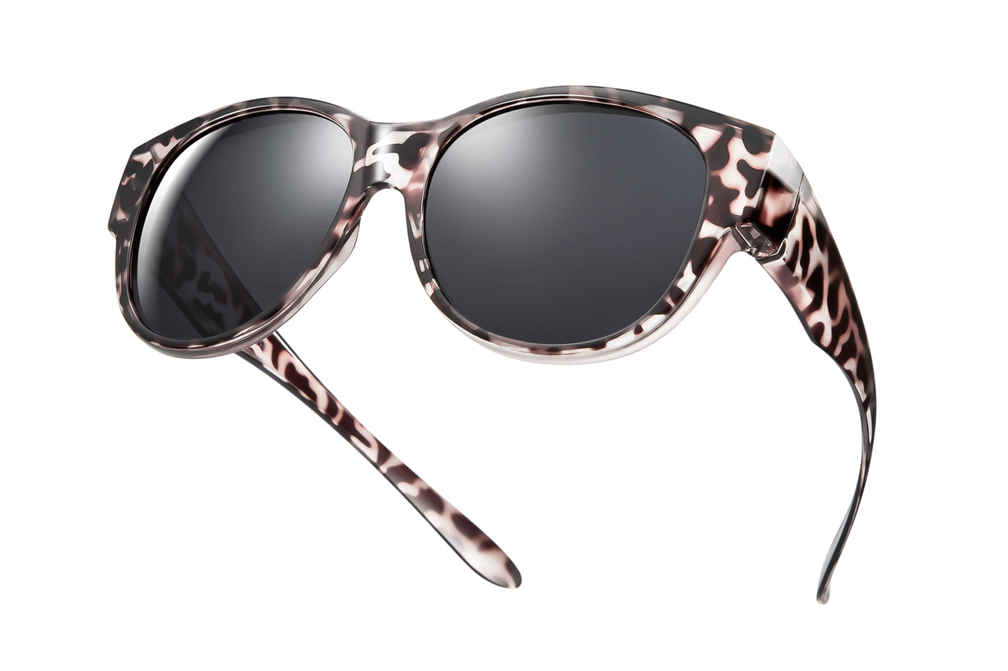 TINHAO Wrap Around over Sunglasses Wear over Glasses Cat-eye Polarized Fit Over Glasses Sunglasses
