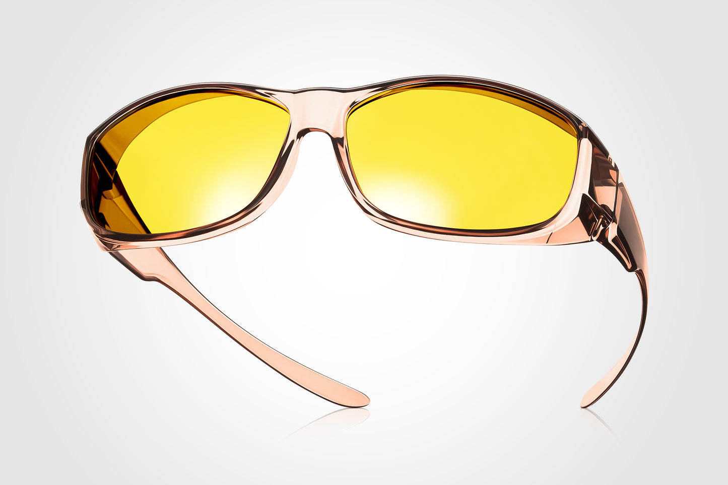 TINHAO Fit Over Wrap Around Sunglasses Polarized Wear Over Eyeglasses 100% UV Protection for Men and Women