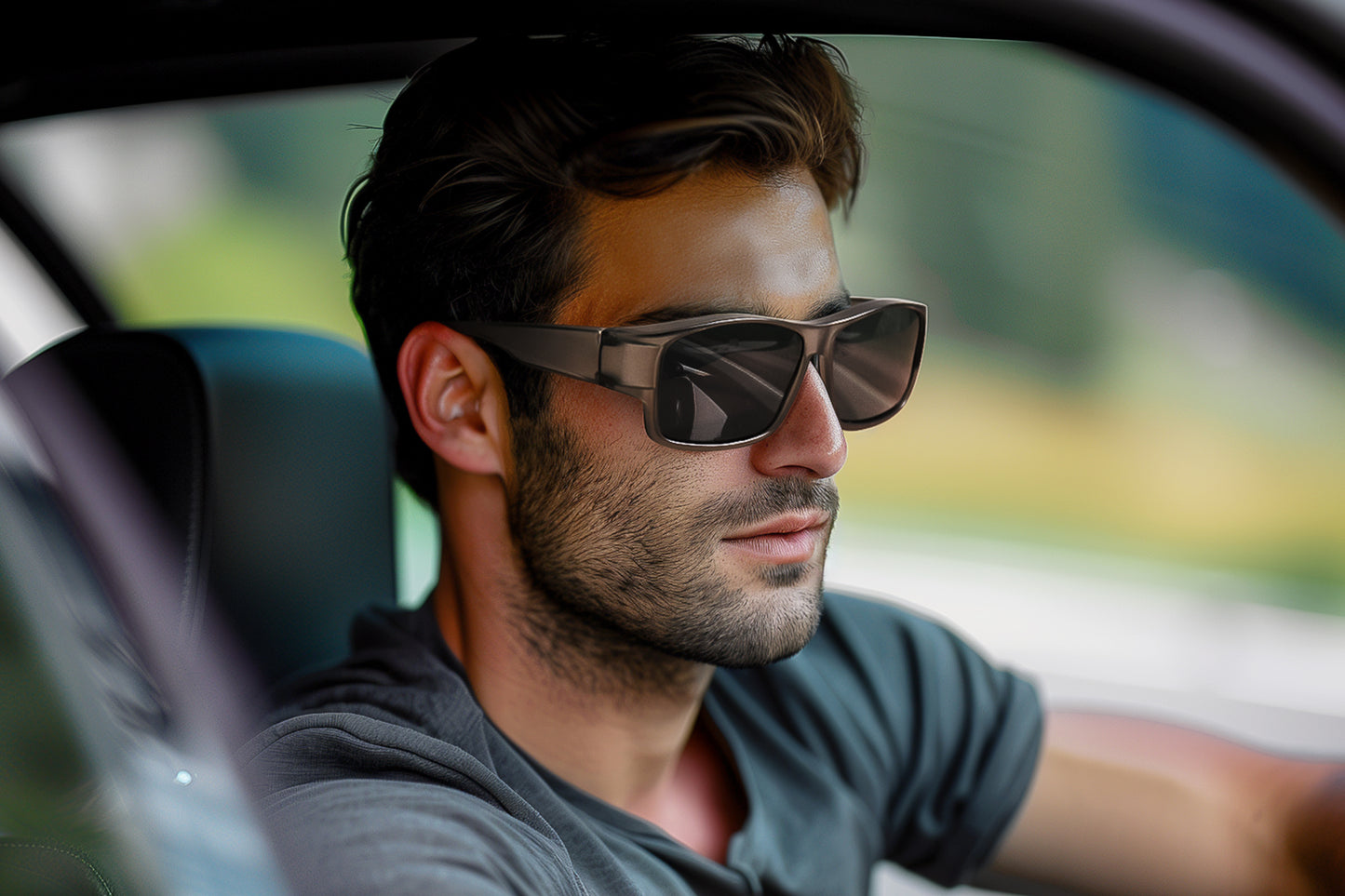 TINHAO Fit Over Polarized Sunglasses Over Glasses, Wrap Around Sunglasses Over Prescription Glasses