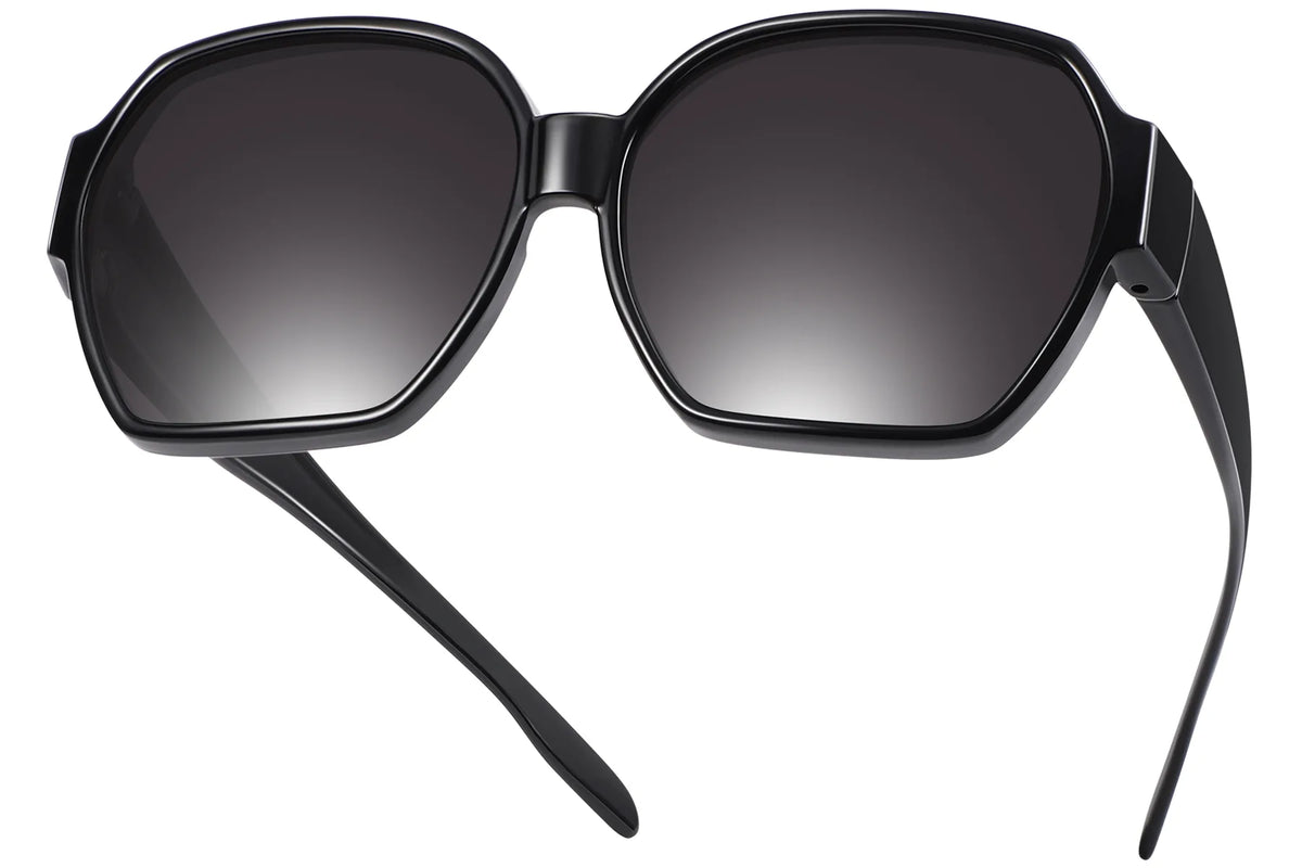 Polarized UV400 Fit-Over Sunglasses – Square TH-5810 – Black
