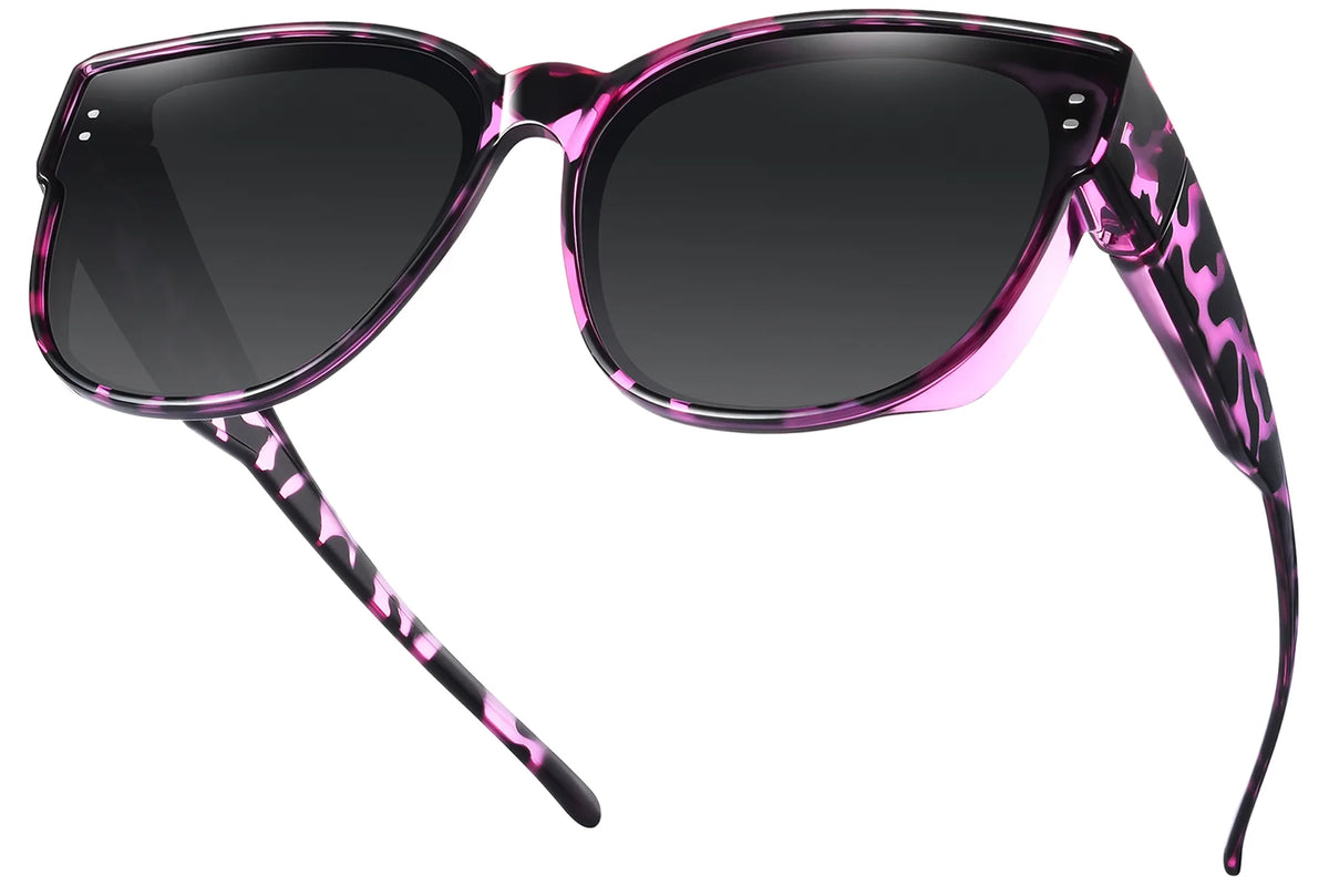 Polarized UV400 Fit-Over Sunglasses – Cat Eye TH-3801 – Purple