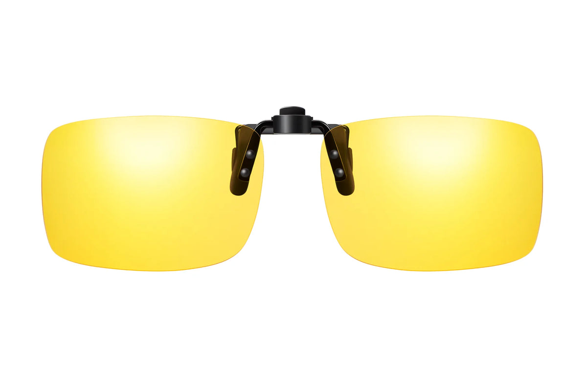 Polarized Night Driving Clip-On Glasses – Rectangle TH-CP809 – Default Title