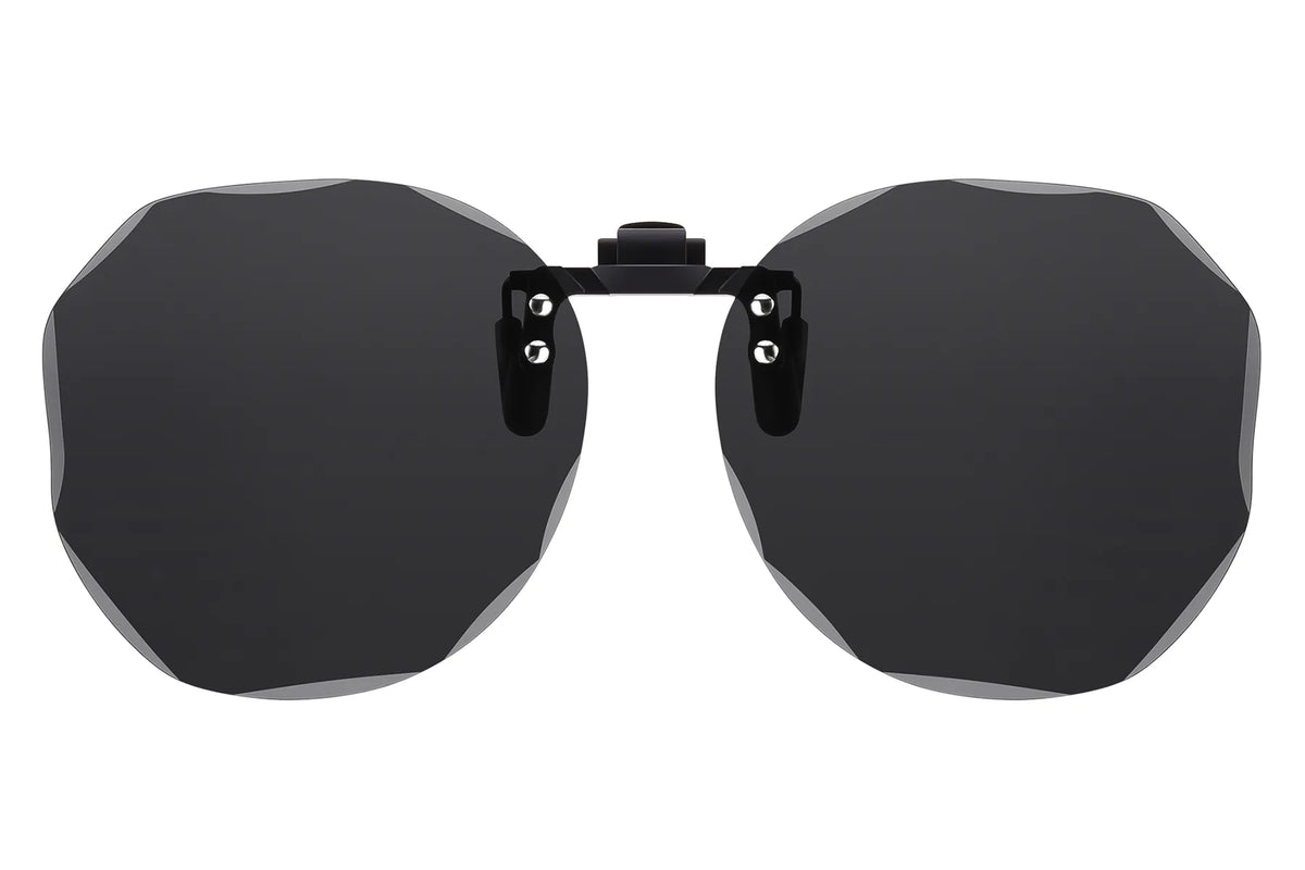 Polarized UV400 Clip-On Sunglasses – Polygon TH-CPQJ – Black