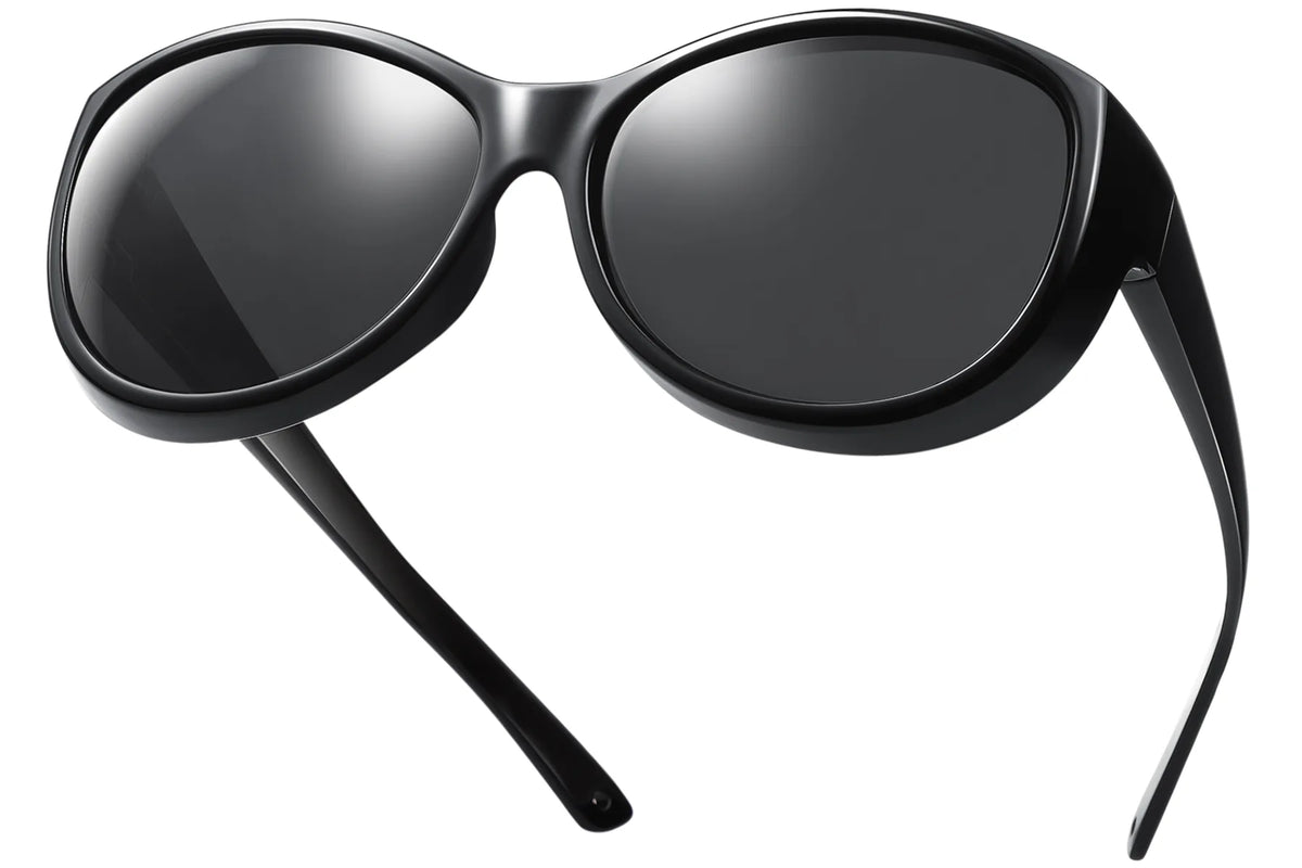 Polarized UV400 Fit-Over Sunglasses – Cat Eye TH-DY045 – Black