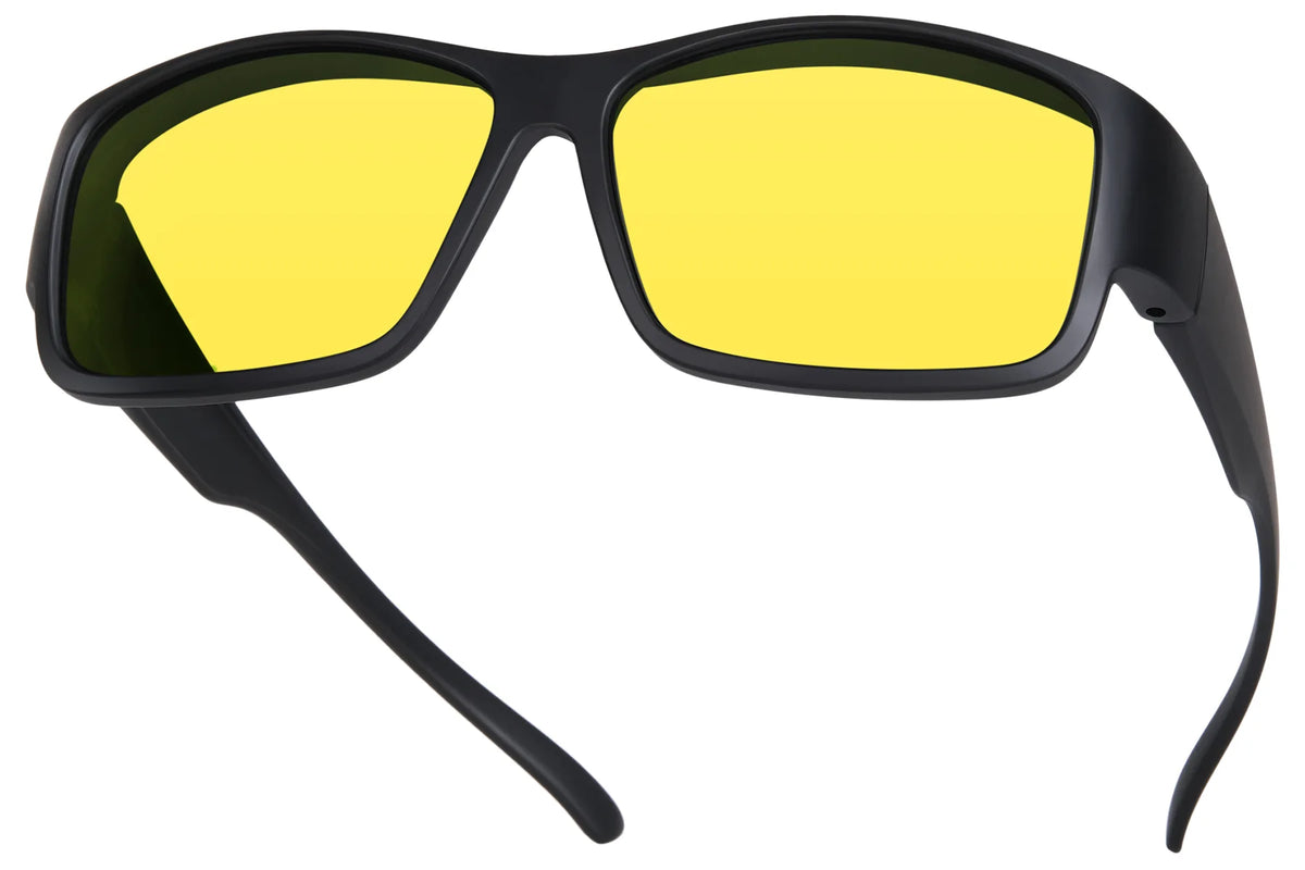 Polarized Night Driving Fit-Over Glasses – Rectangle TH-DY025 – 02 Matte Black-Night Vision Lens