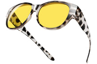 01 Grey leopard Frame/Night Vision Yellow Lens