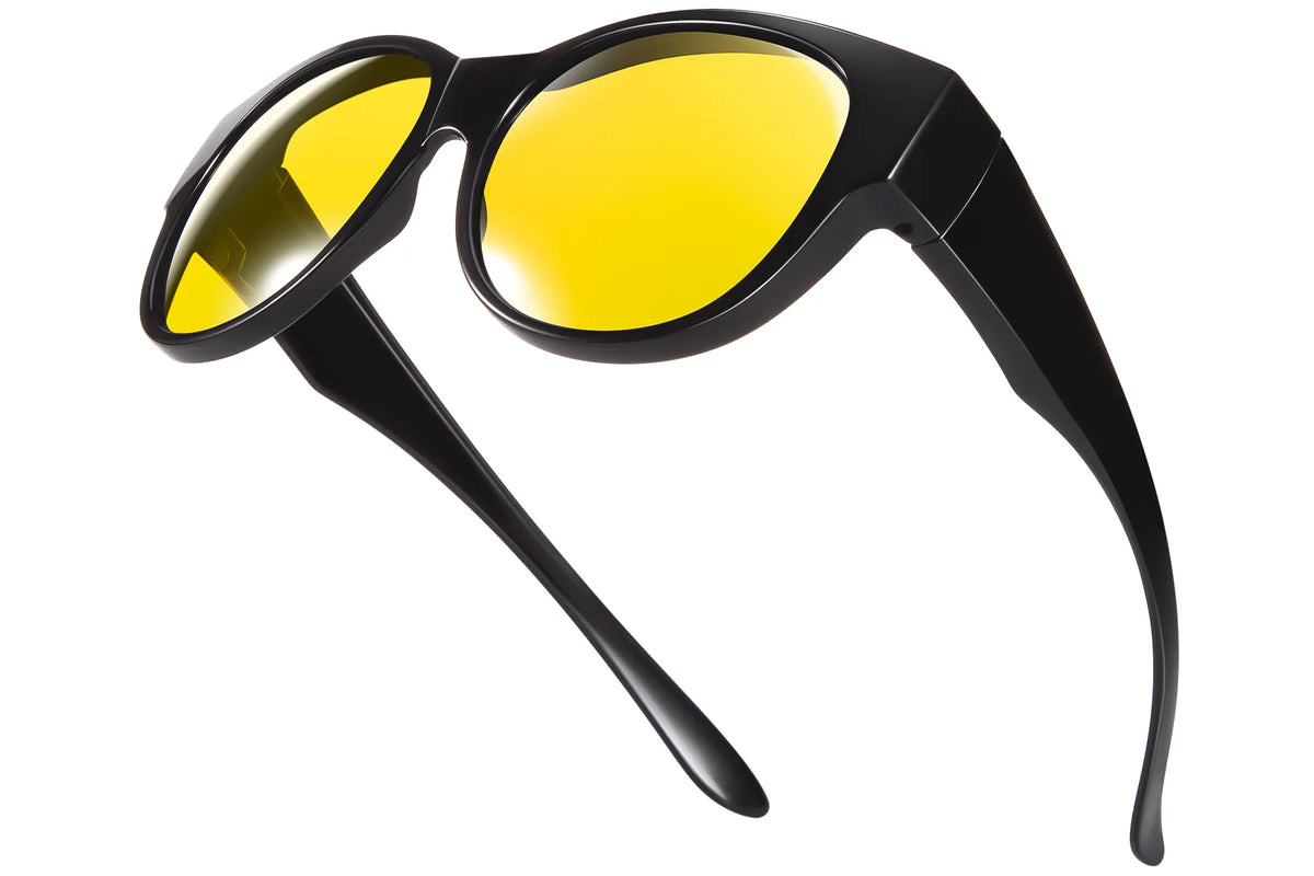 Polarized Night Driving  Cat Eye Fit-Over Glasses –TH-5779 – Black