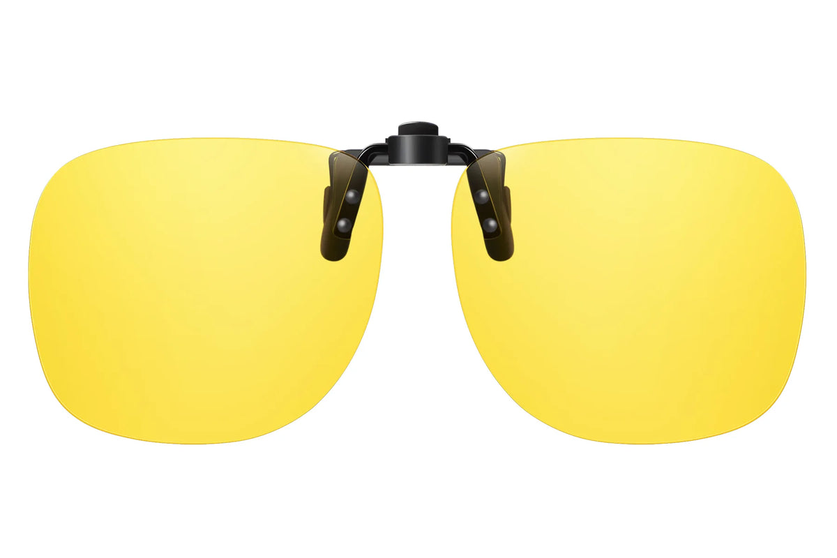 Polarized Night Driving Clip-On Glasses – Oval TH-CP801 – Yellow-night vision