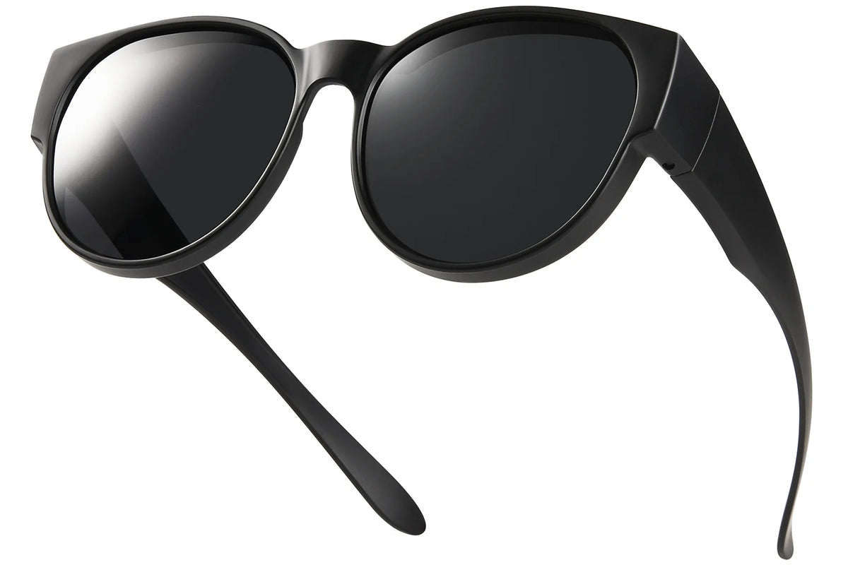 Polarized UV400 Fit-Over Sunglasses – Cat Eye TH-DY029 – Matte black