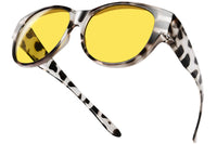 02 Grey leopard Frame/Night Vision Yellow Lens