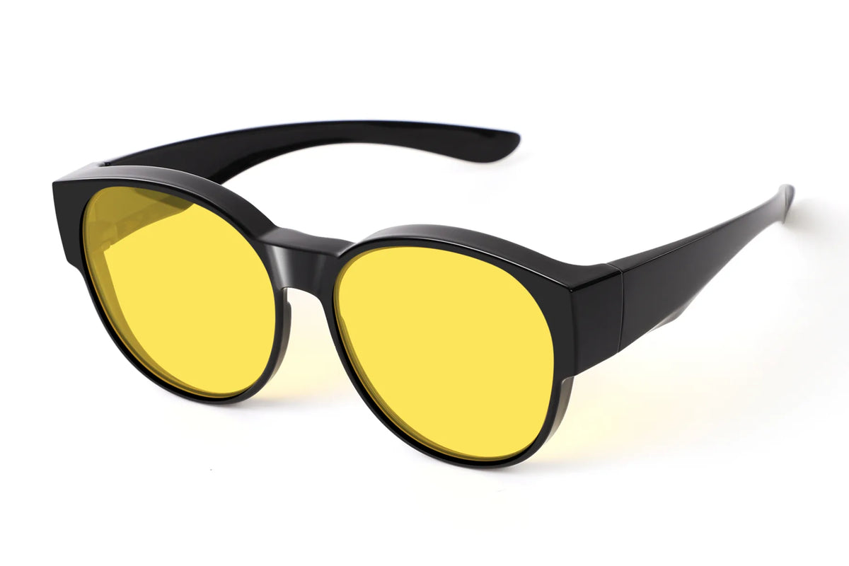 Polarized Night Driving Fit-Over Glasses Cat Eye – TH-DY029 – 06 Black Frame/Night Vision Yellow Lens