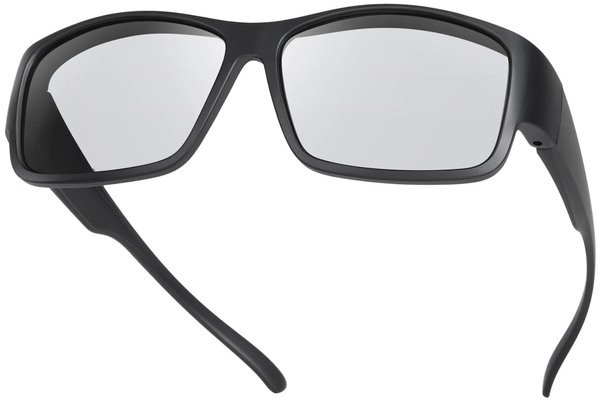 Polarized Photochromic Fit-Over Sunglasses – Rectangle TH-DY025 – Matte Black / Light Gray Photochromic