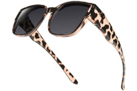 Light Amber Leopard / Gray Lens