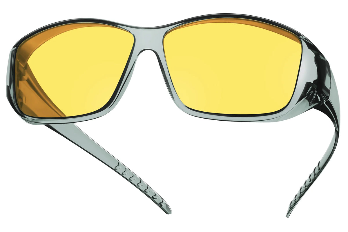 Polarized Photochromic Yellow-Tint Fit-Over Glasses – Oversized TH-DY022 – Glossy Transparent Light Green / Yellow Y75 Photochromic