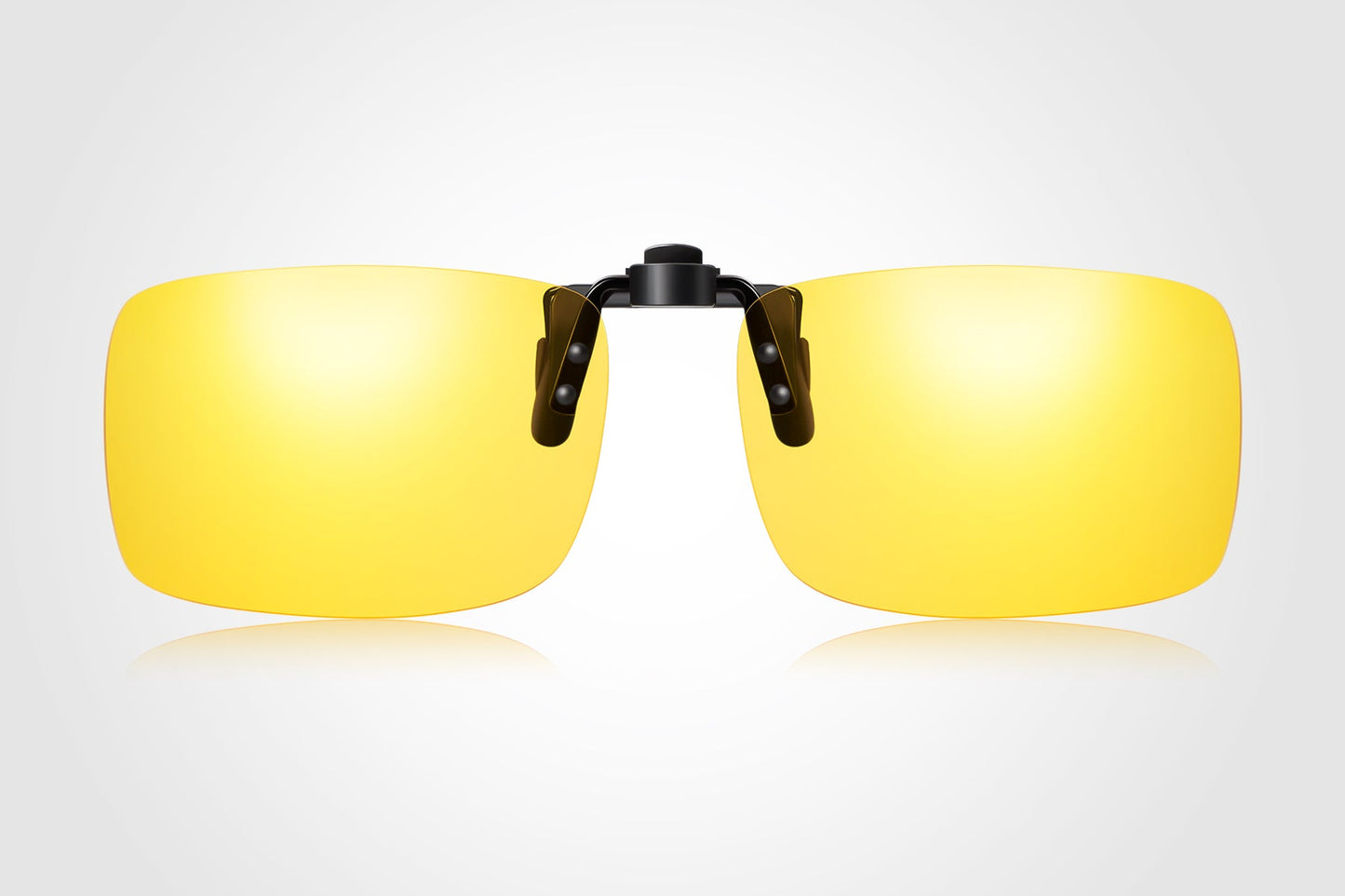TINHAO Polarized Clip On Night Driving Glasses Yellow Lens Wear Over Prescription Glasses UV400 Protection Anti Glare丨01 1 Yellow-night vision