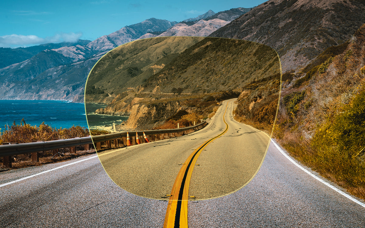 Deep Yellow lens used for daytime driving