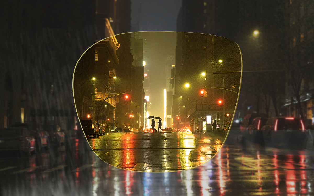 Light Yellow lens used for low-light conditions
